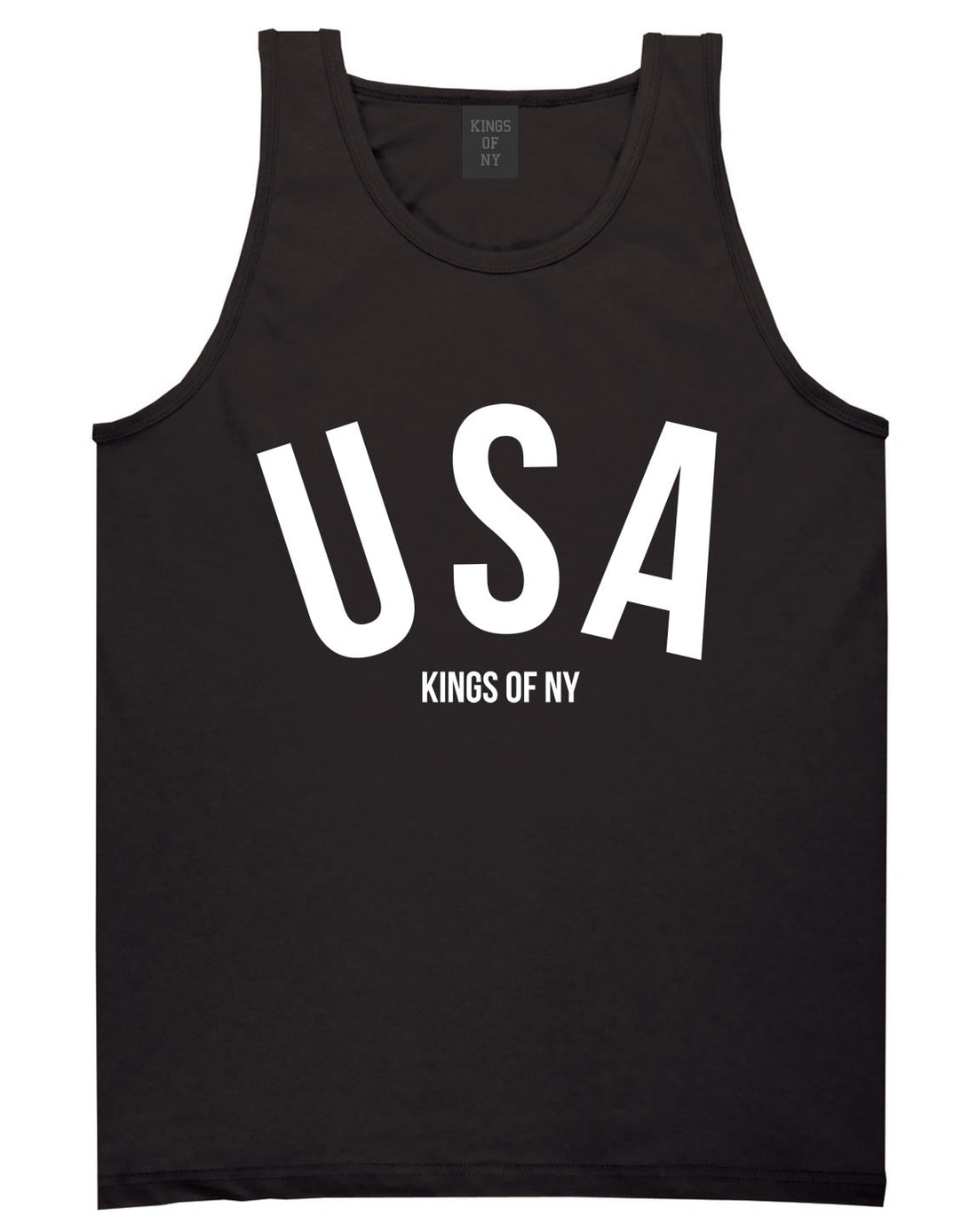 USA Tank Top in Black by Kings Of NY