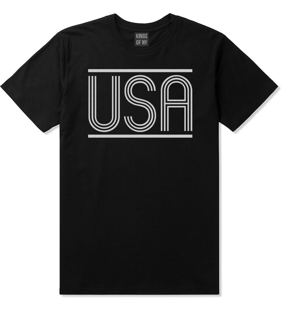 USA America Fall15 Boys Kids T-Shirt in Black by Kings Of NY