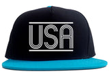 USA America Fall15 2 Tone Snapback Hat in Black and Blue by Kings Of NY