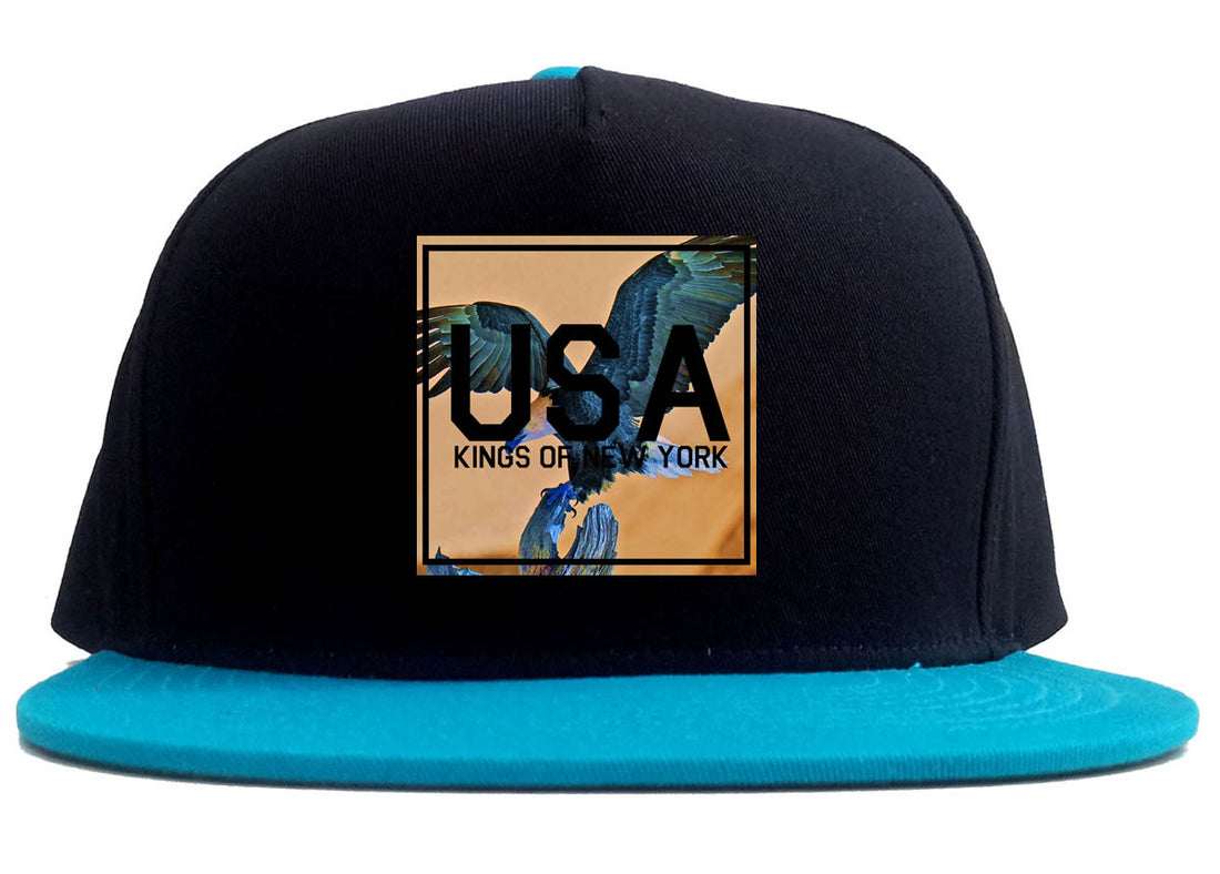 USA Bald Eagle America 2 Tone Snapback Hat By Kings Of NY
