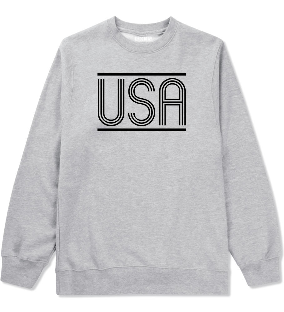 USA America Fall15 Crewneck Sweatshirt in Grey by Kings Of NY