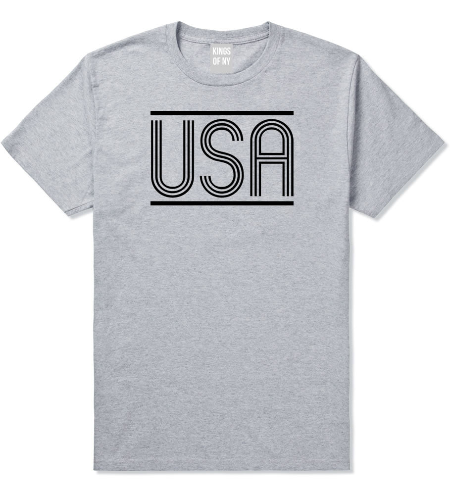 USA America Fall15 T-Shirt in Grey by Kings Of NY