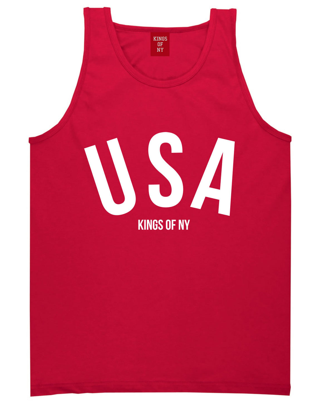 USA Tank Top in Red by Kings Of NY