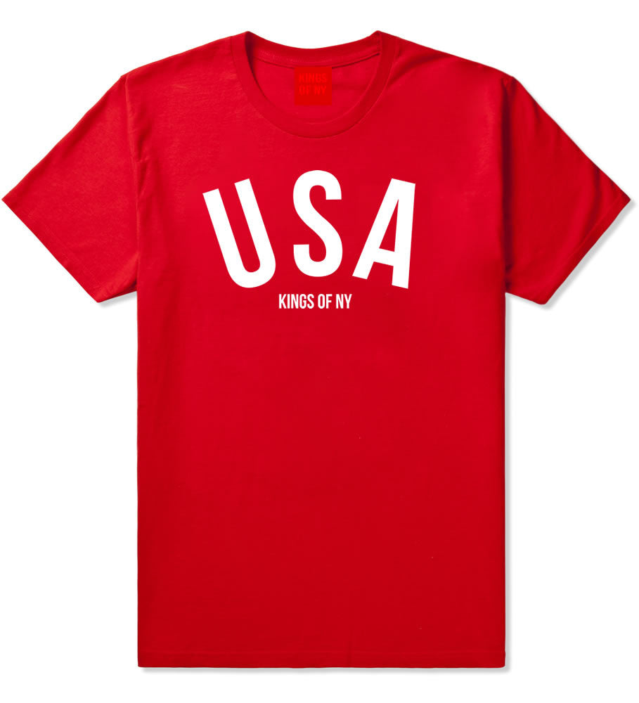 USA T-Shirt in Red by Kings Of NY
