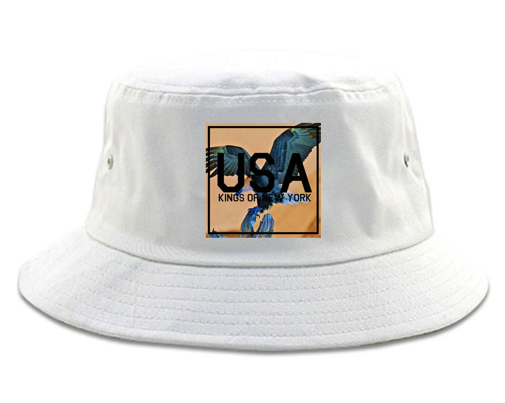 USA Bald Eagle America Bucket Hat By Kings Of NY
