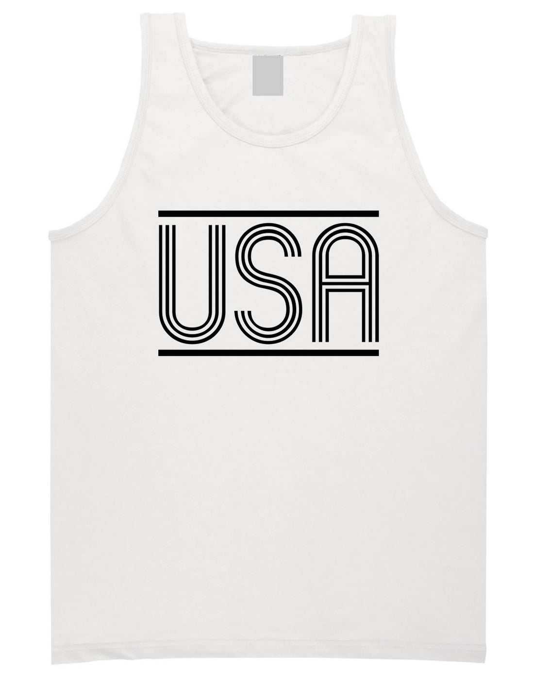 USA America Fall15 Tank Top in White by Kings Of NY