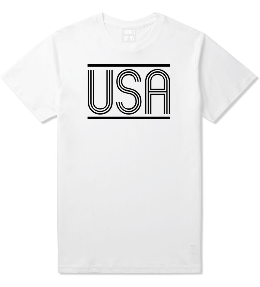 USA America Fall15 T-Shirt in White by Kings Of NY