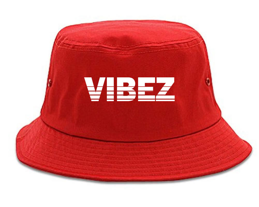 VIBEZ Racing Style Bucket Hat in Red by Kings Of NY