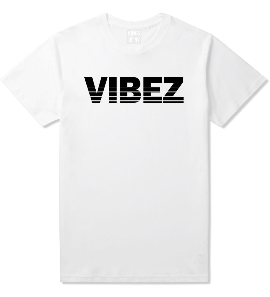 VIBEZ Racing Style T-Shirt in White by Kings Of NY