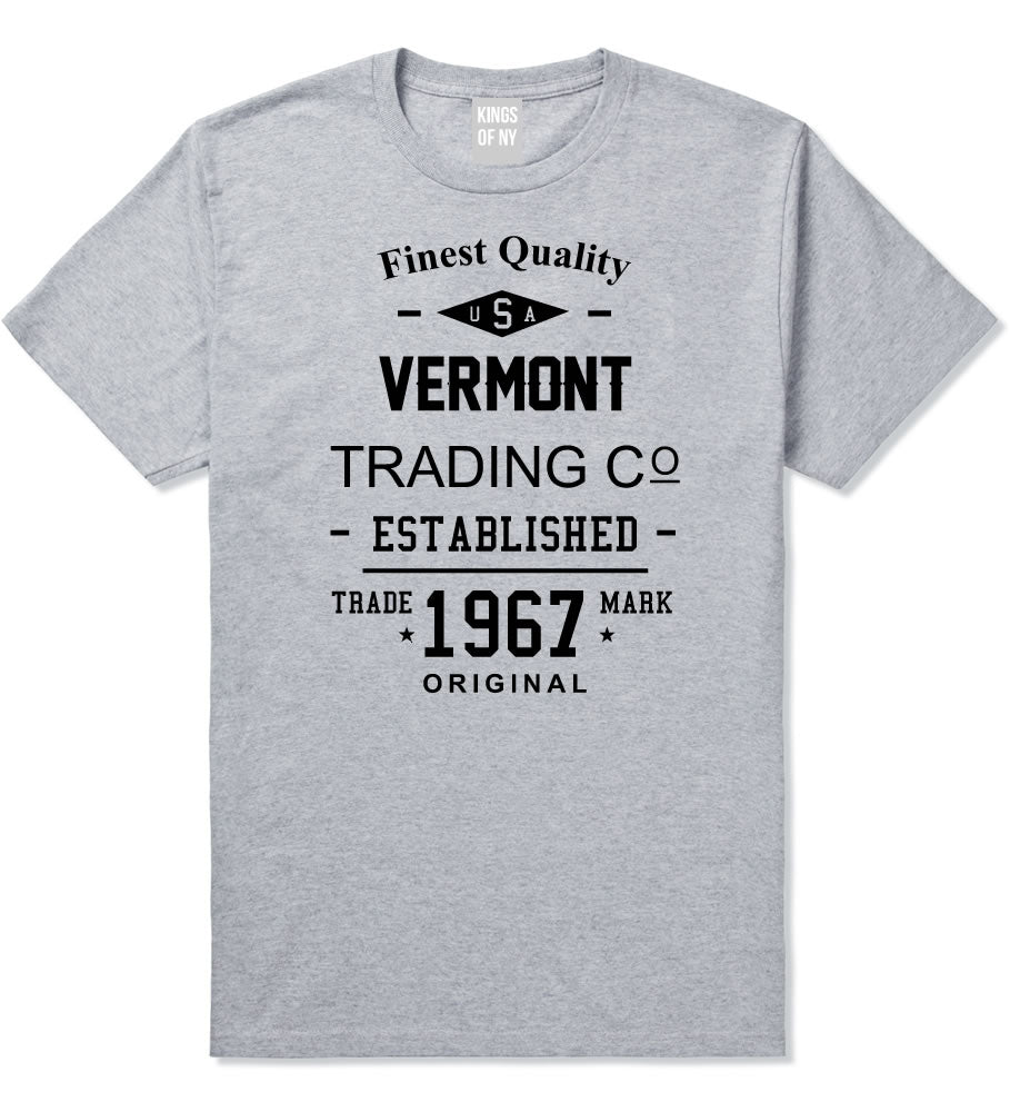 Vintage Vermont State Finest Quality Trading Co Mens T-Shirt By Kings Of NY