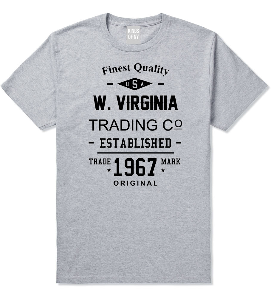 Vintage West Virginia State Finest Quality Trading Co Mens T-Shirt By Kings Of NY