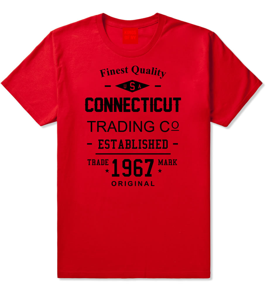 Vintage Connecticut State Finest Quality Trading Co Mens T-Shirt By Kings Of NY