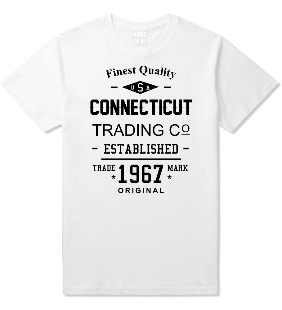 Vintage Connecticut State Finest Quality Trading Co Mens T-Shirt By Kings Of NY