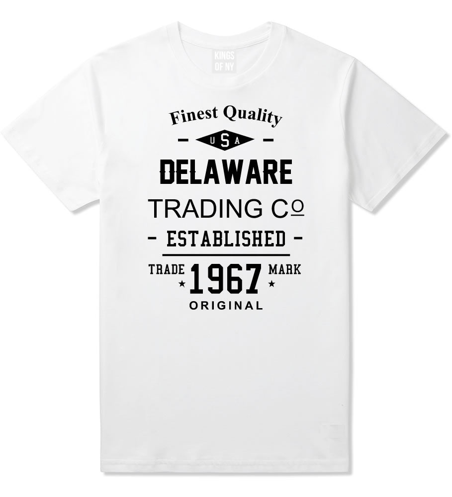 Vintage Delaware State Finest Quality Trading Co Mens T-Shirt By Kings Of NY
