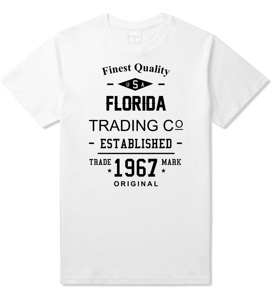 Vintage Florida State Finest Quality Trading Co Mens T-Shirt By Kings Of NY