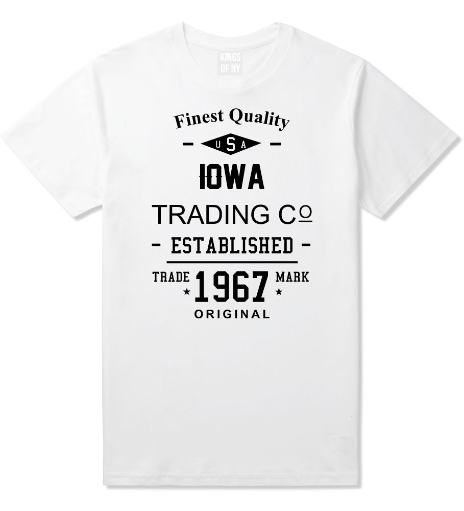 Vintage Iowa State Finest Quality Trading Co Mens T-Shirt By Kings Of NY