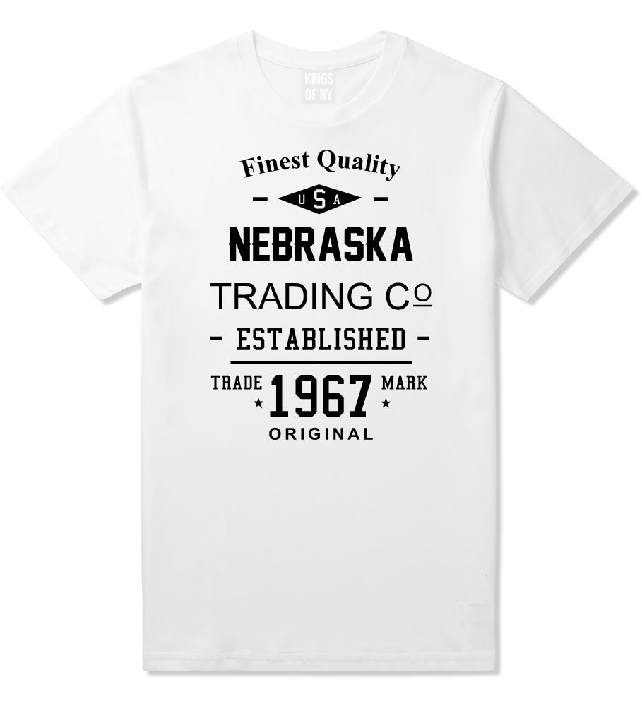 Vintage Nebraska State Finest Quality Trading Co Mens T-Shirt By Kings Of NY