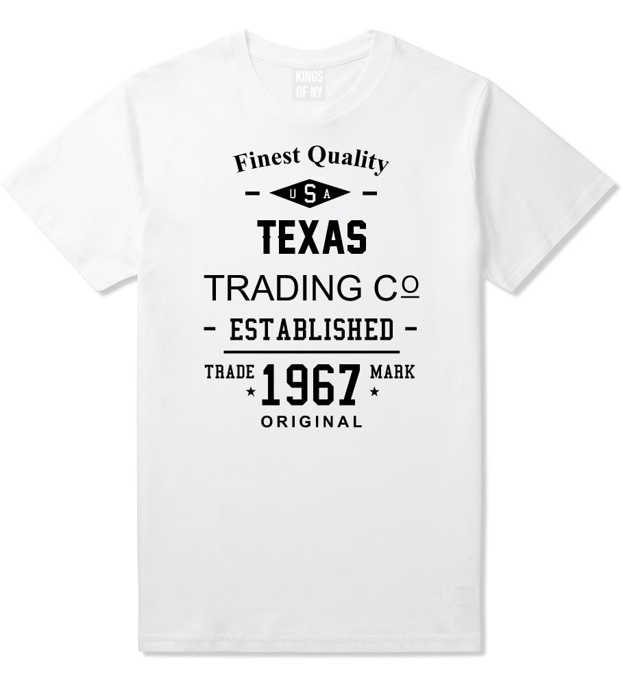 Vintage Texas State Finest Quality Trading Co Mens T-Shirt By Kings Of NY
