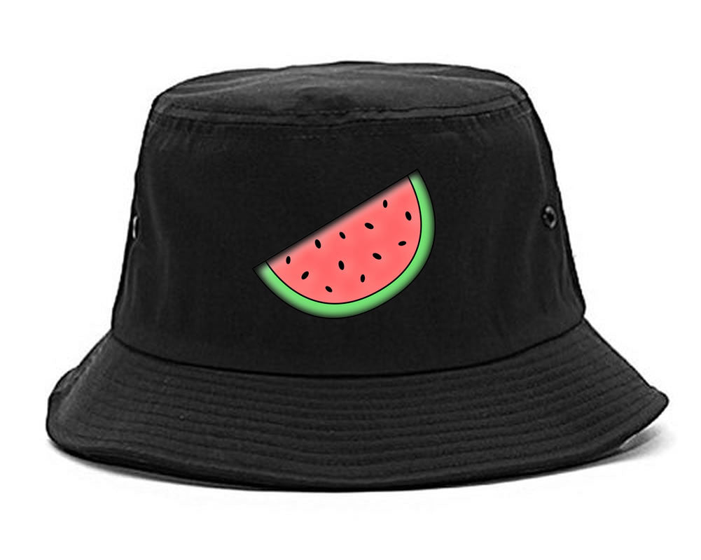 Watermelon Emoji Meme Chest Bucket Hat Cap