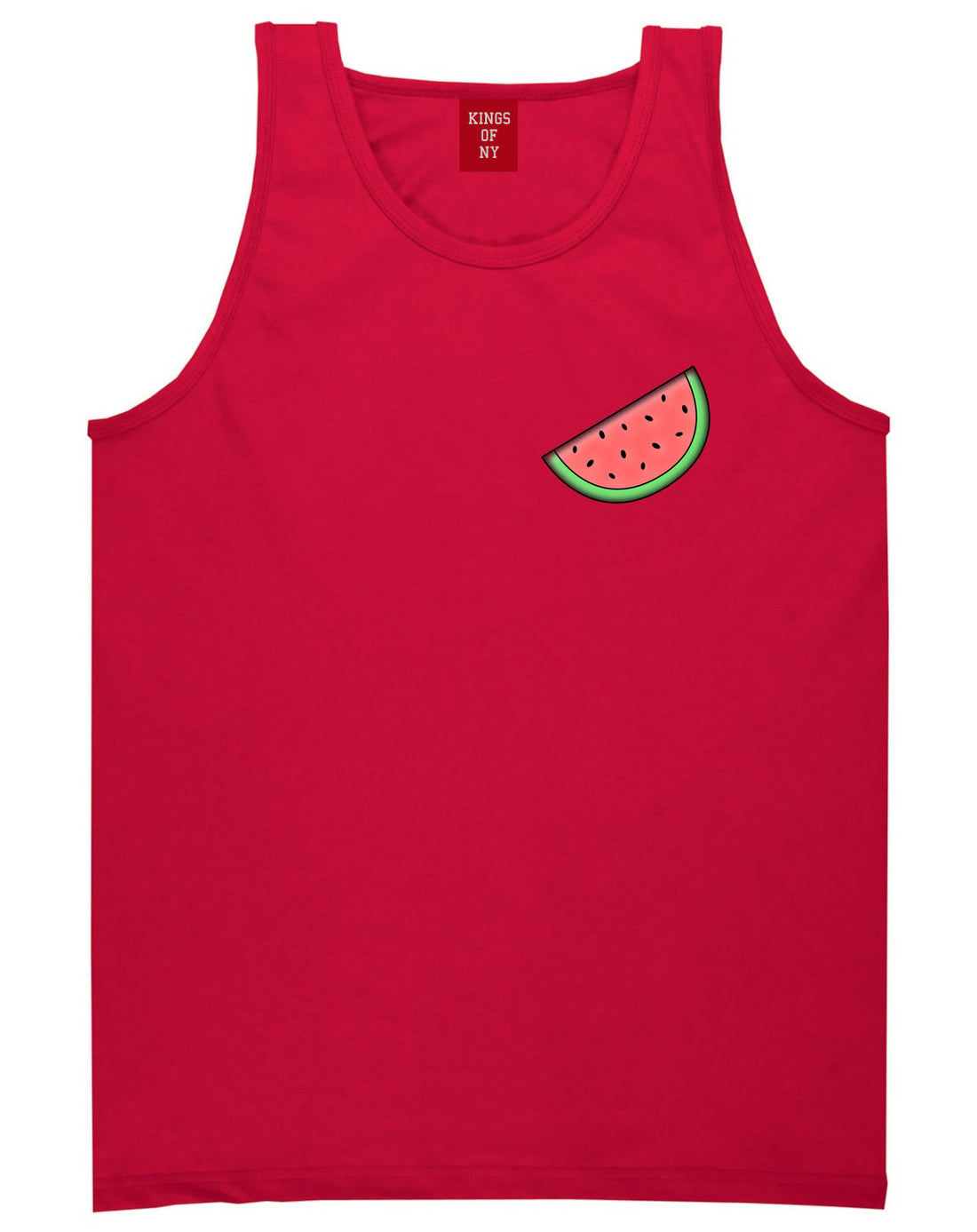Watermelon Emoji Meme Chest Tank Top
