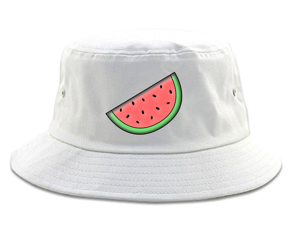 Watermelon Emoji Meme Chest Bucket Hat Cap