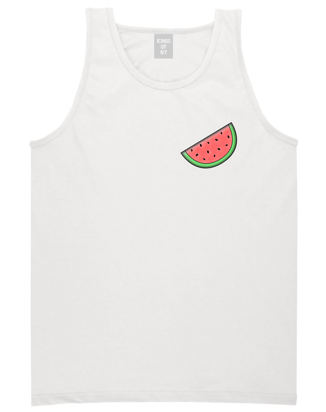 Watermelon Emoji Meme Chest Tank Top