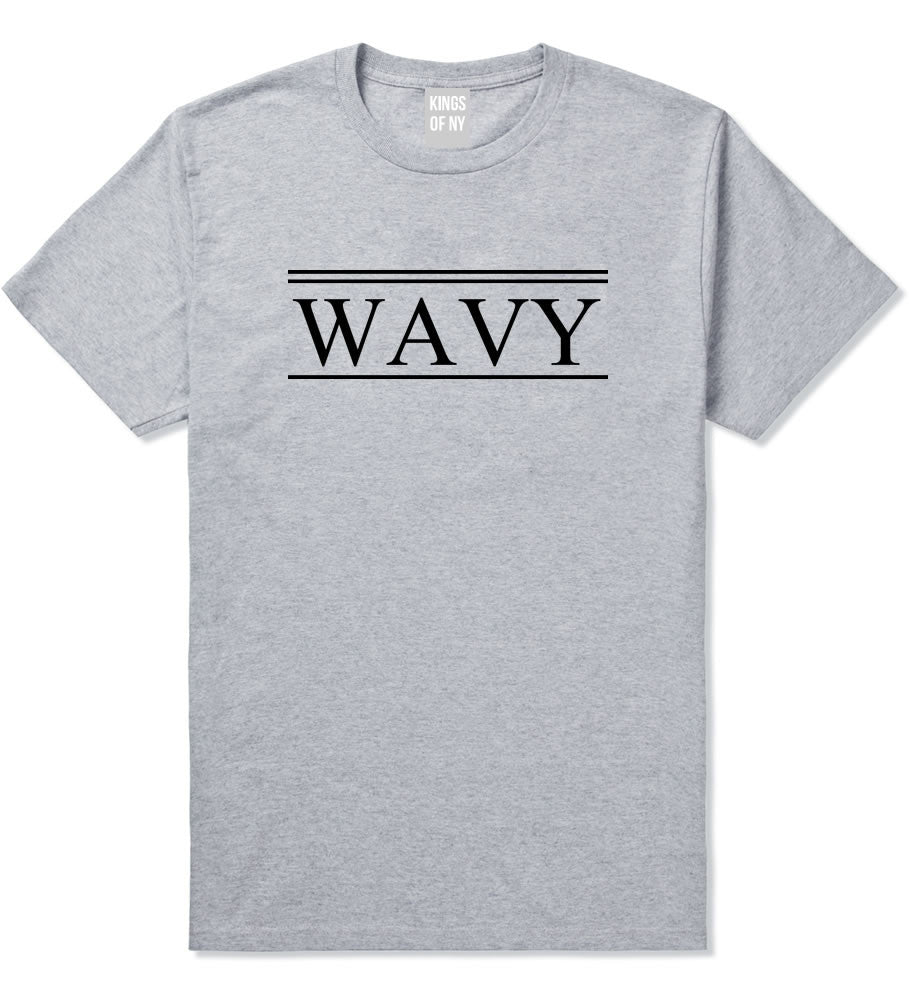 Wavy Harlem T-Shirt in Grey By Kings Of NY