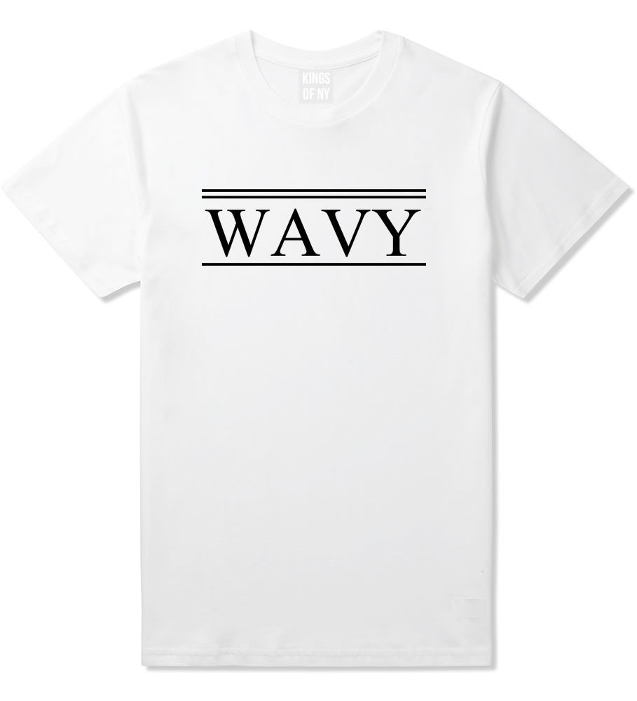 Wavy Harlem T-Shirt in White By Kings Of NY