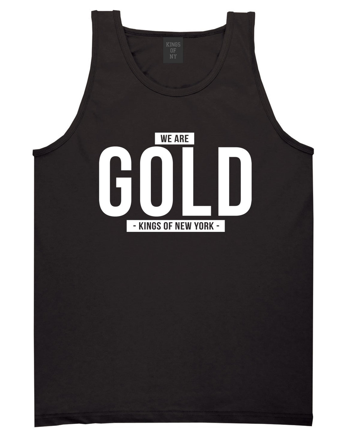 Kings Of NY We Are Gold Tank Top in Black