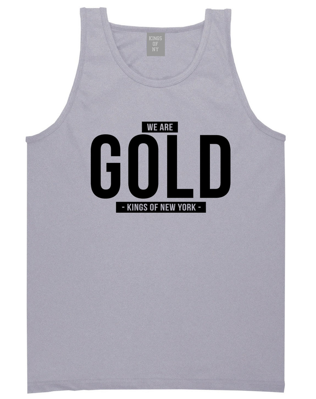 Kings Of NY We Are Gold Tank Top in Grey