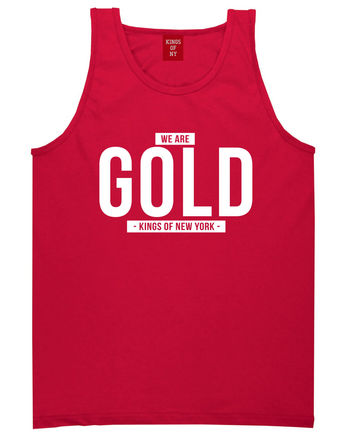Kings Of NY We Are Gold Tank Top in Red