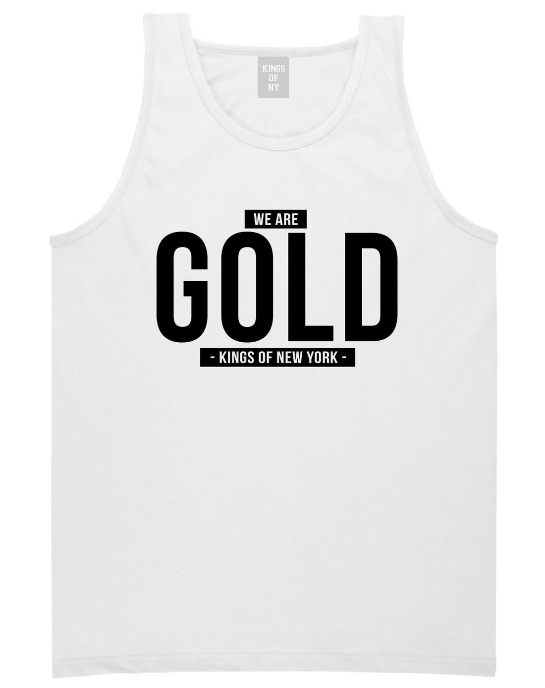 Kings Of NY We Are Gold Tank Top in White