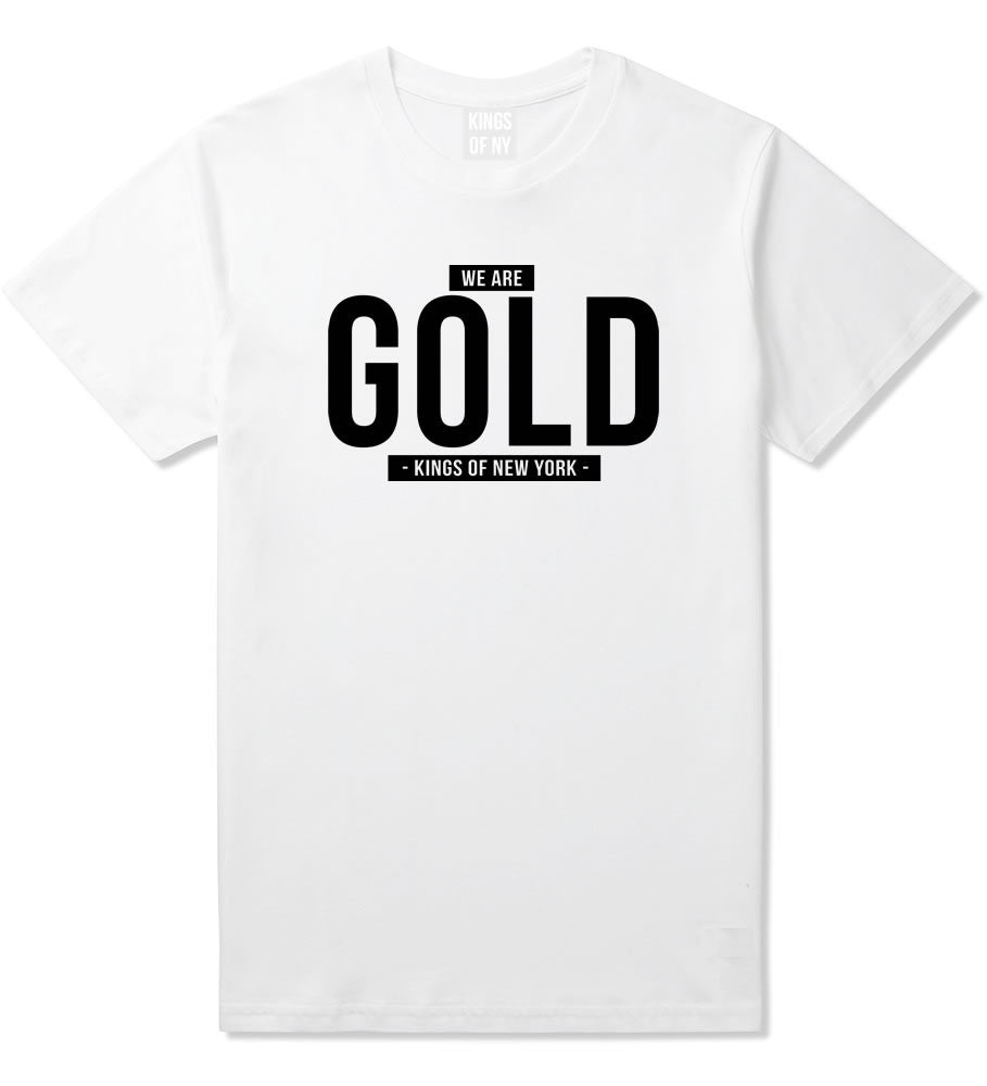 Kings Of NY We Are Gold T-Shirt in White