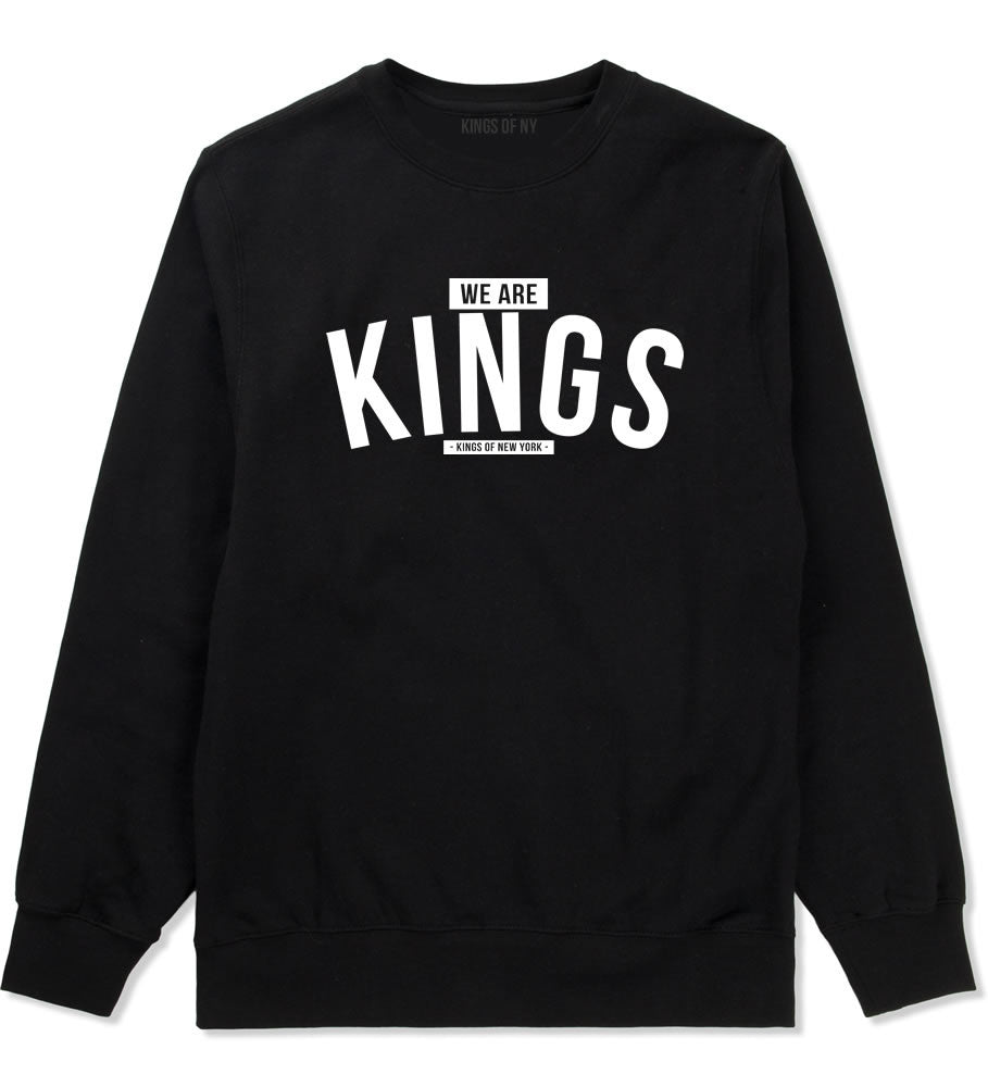 Kings Of NY We Are Kings Crewneck Sweatshirt in Black