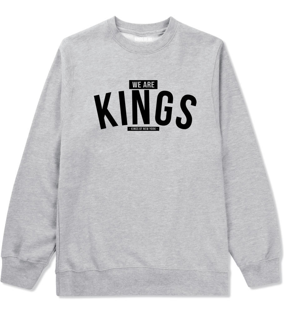 Kings Of NY We Are Kings Crewneck Sweatshirt in Grey