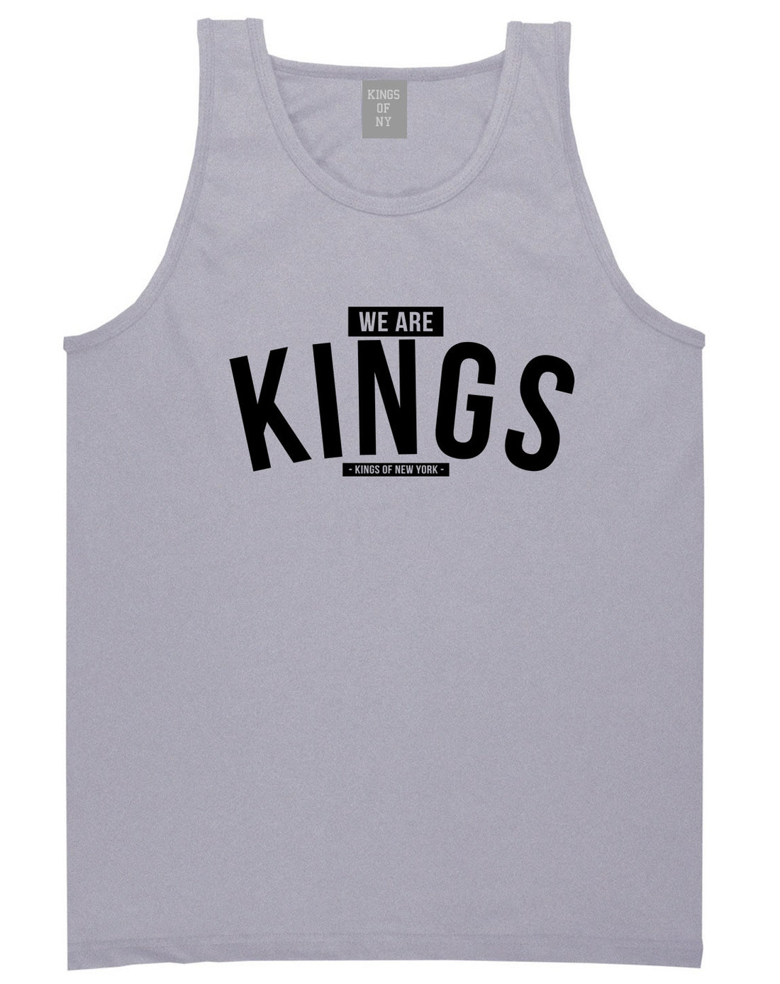 Kings Of NY We Are Kings Tank Top in Grey