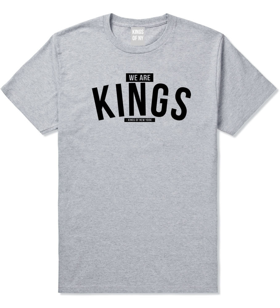 Kings Of NY We Are Kings T-Shirt in Grey