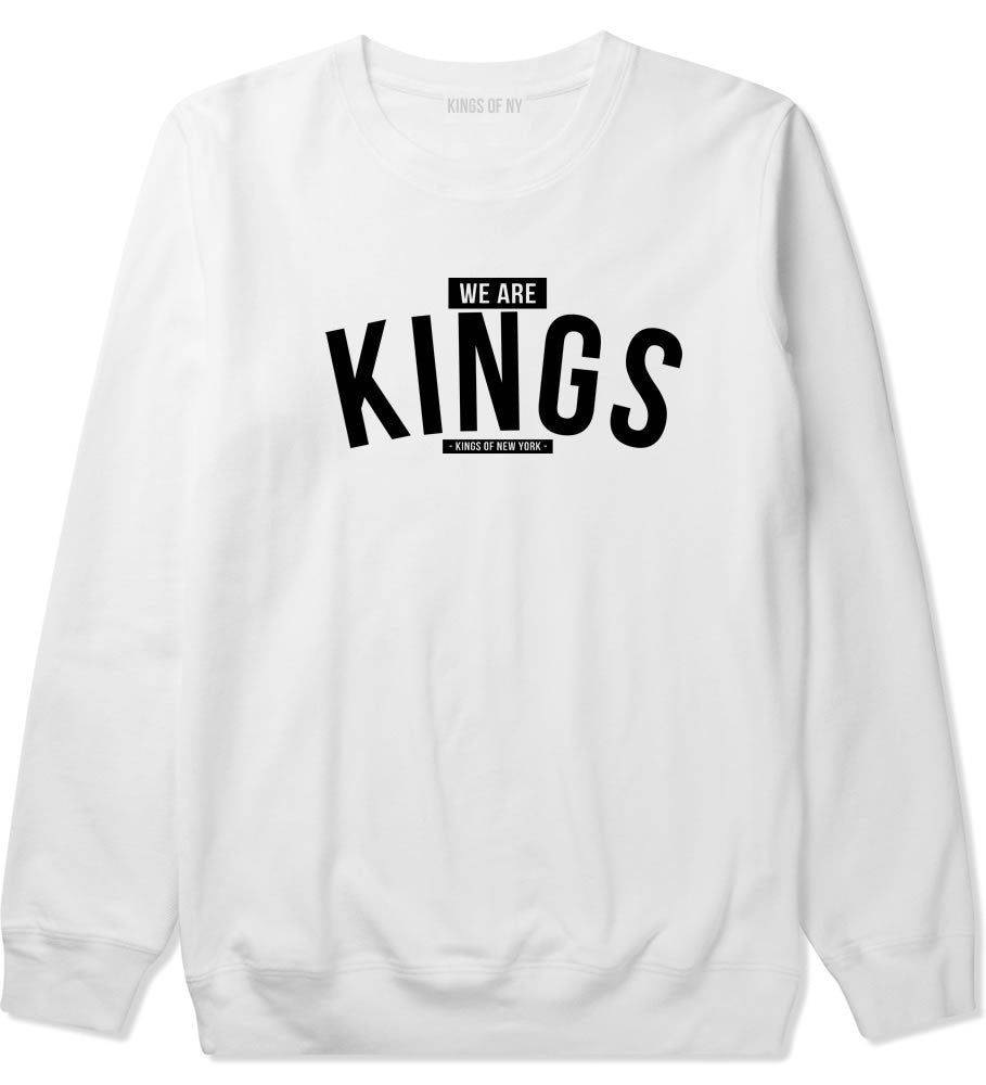 Kings Of NY We Are Kings Crewneck Sweatshirt in White