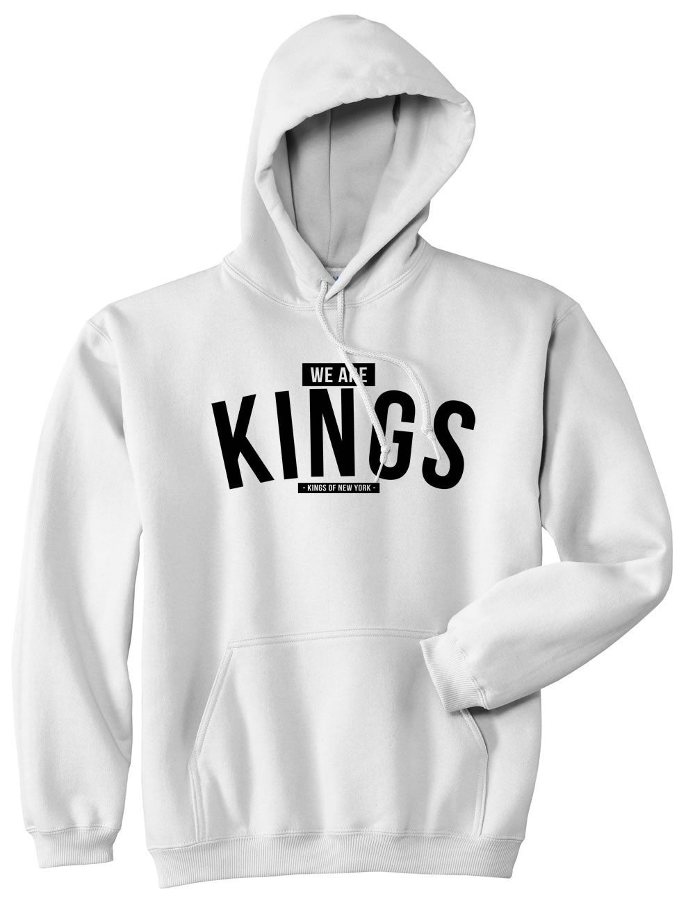 Kings Of NY We Are Kings Pullover Hoodie Hoody in White