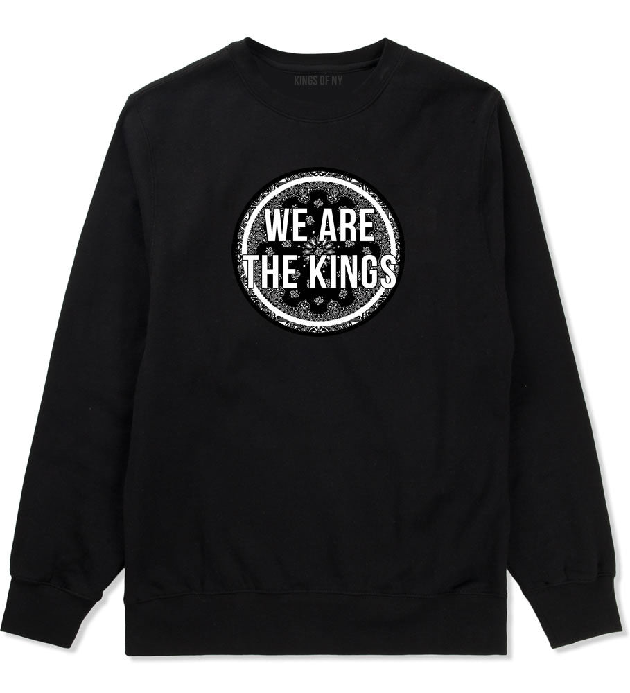Kings Of NY We Are The Kings Crewneck Sweatshirt in Black