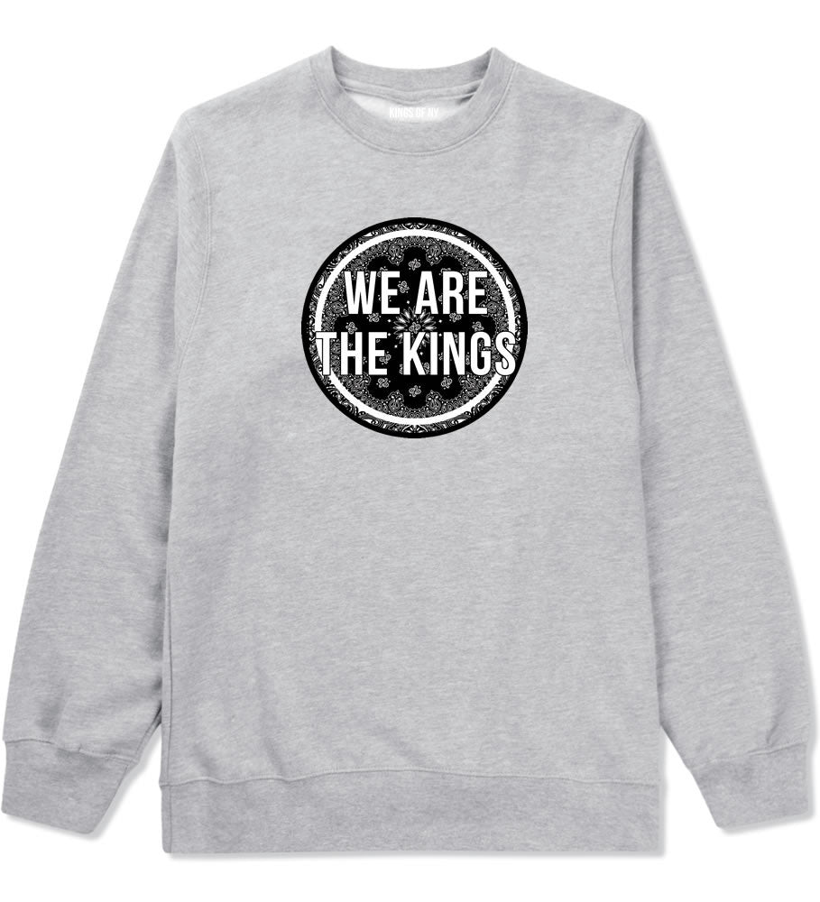 Kings Of NY We Are The Kings Crewneck Sweatshirt in Grey