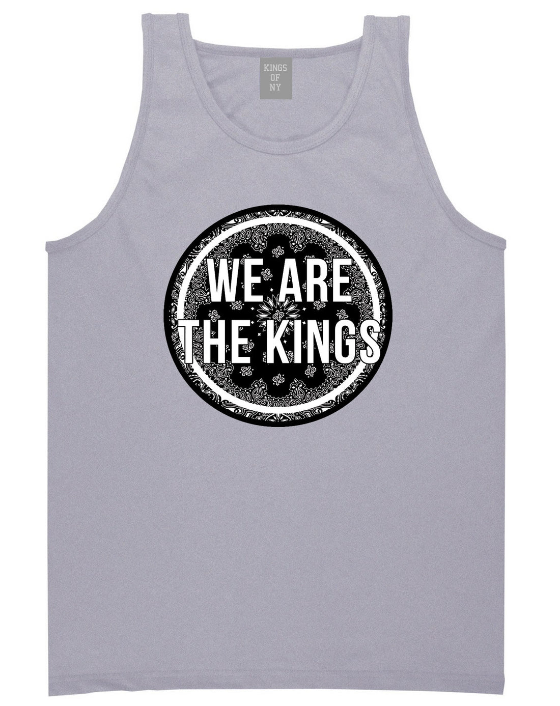 Kings Of NY We Are The Kings Tank Top in Grey