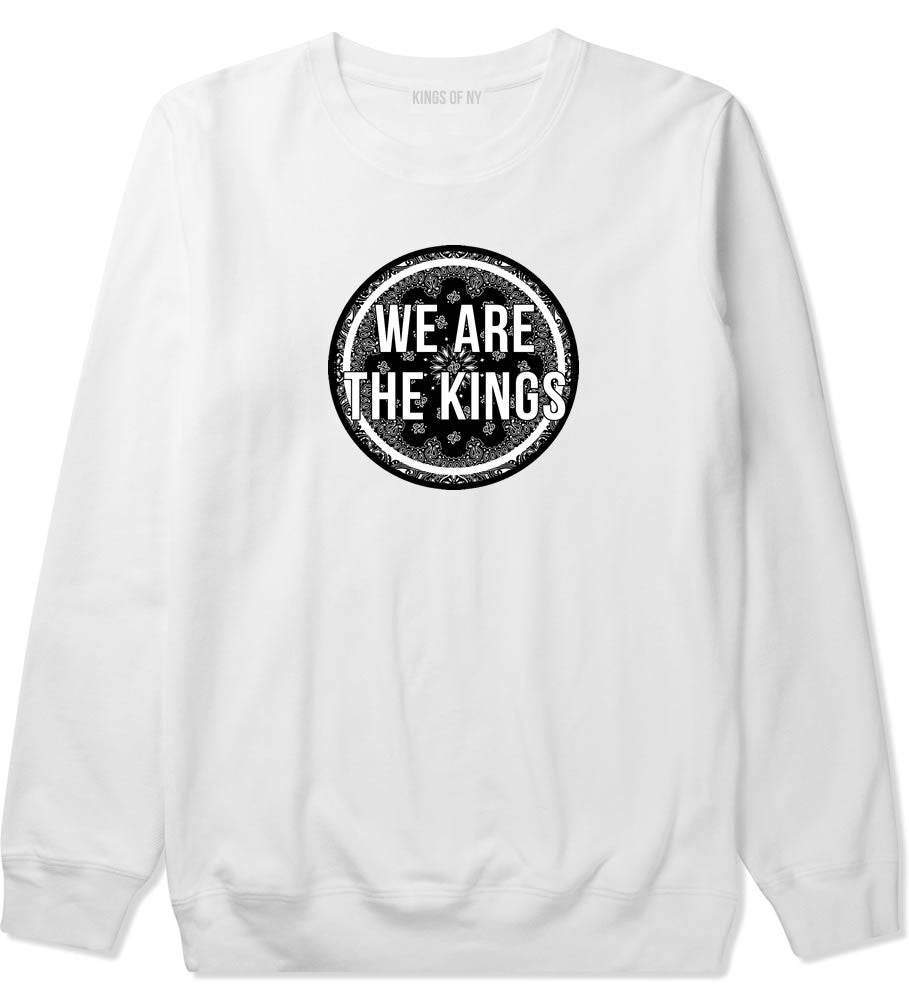 Kings Of NY We Are The Kings Crewneck Sweatshirt in White