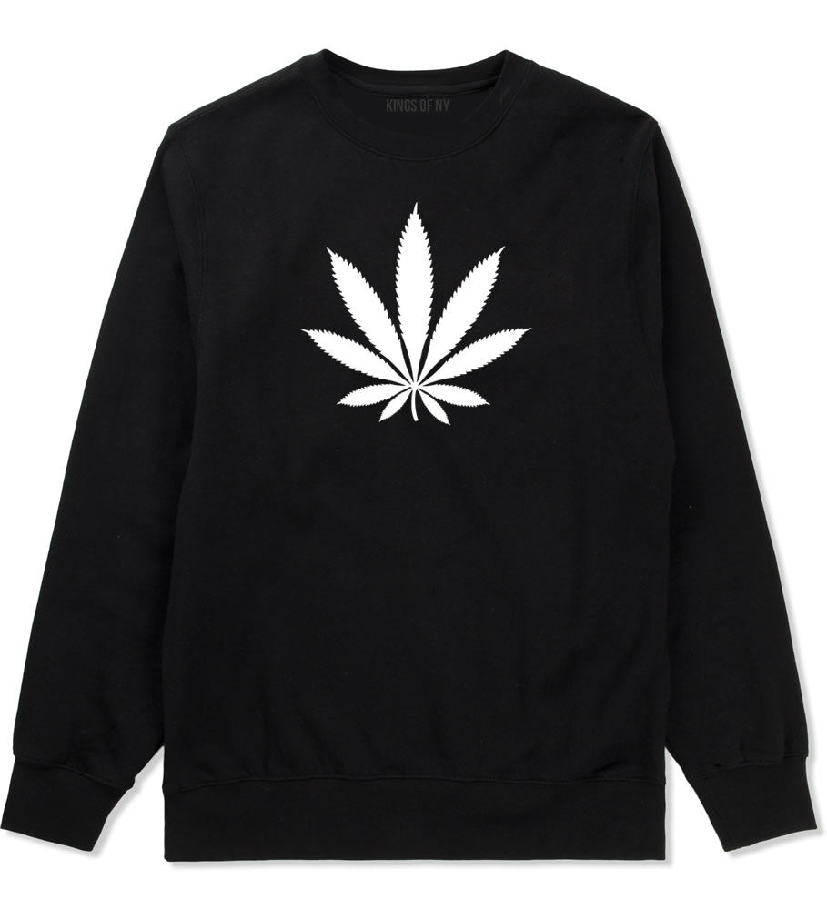 Weed Leaf Marijuana Crewneck Sweatshirt by Kings Of NY