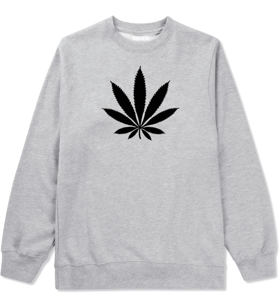Weed Leaf Marijuana Crewneck Sweatshirt by Kings Of NY