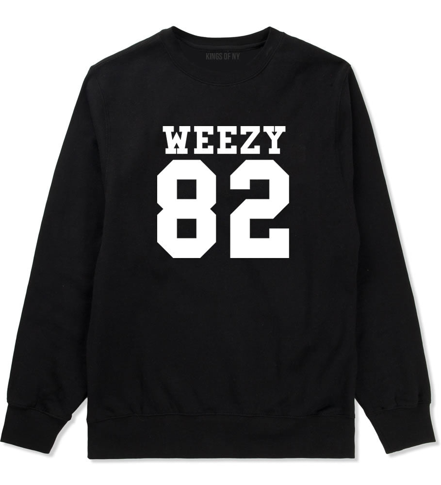 Weezy 82 Team Crewneck Sweatshirt in Black by Kings Of NY