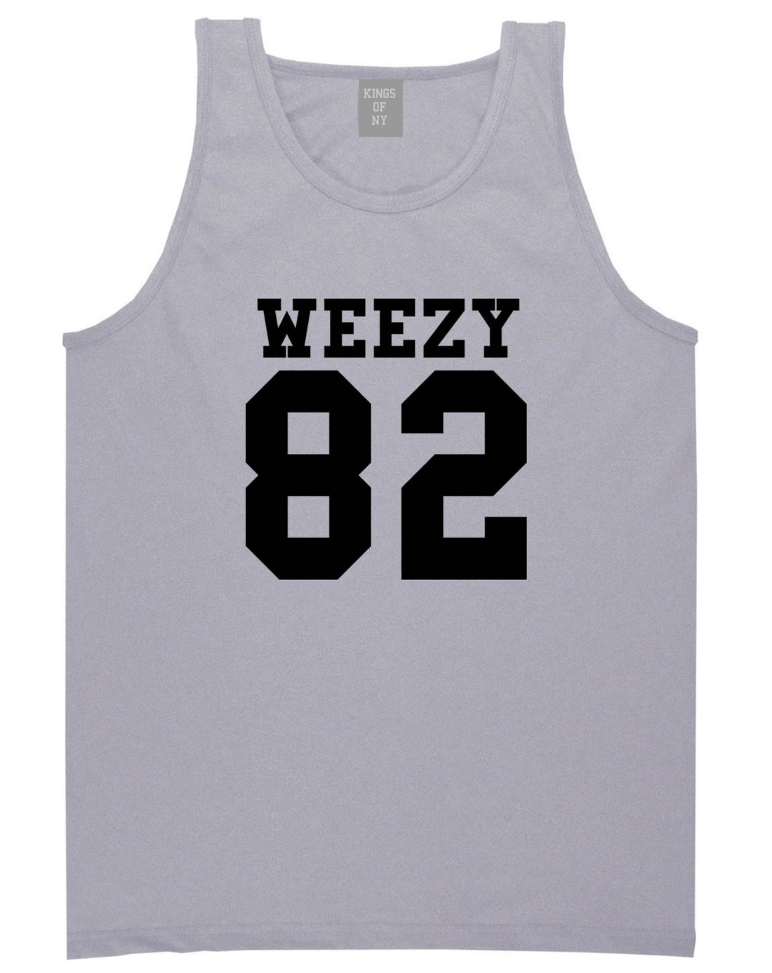 Weezy 82 Team Tank Top in Grey by Kings Of NY