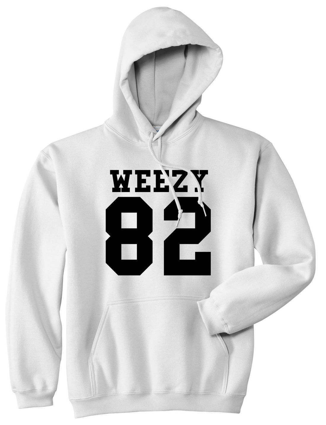 Weezy 82 Team Pullover Hoodie Hoody in White by Kings Of NY