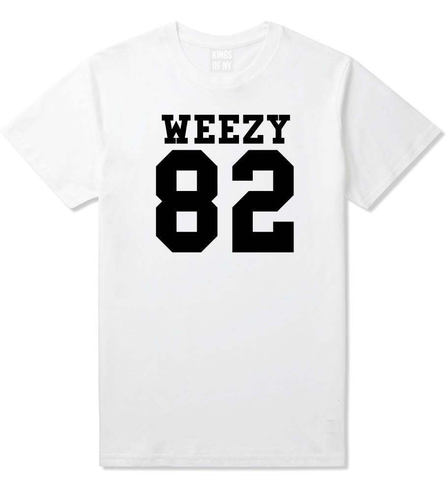 Weezy 82 Team T-Shirt in White by Kings Of NY