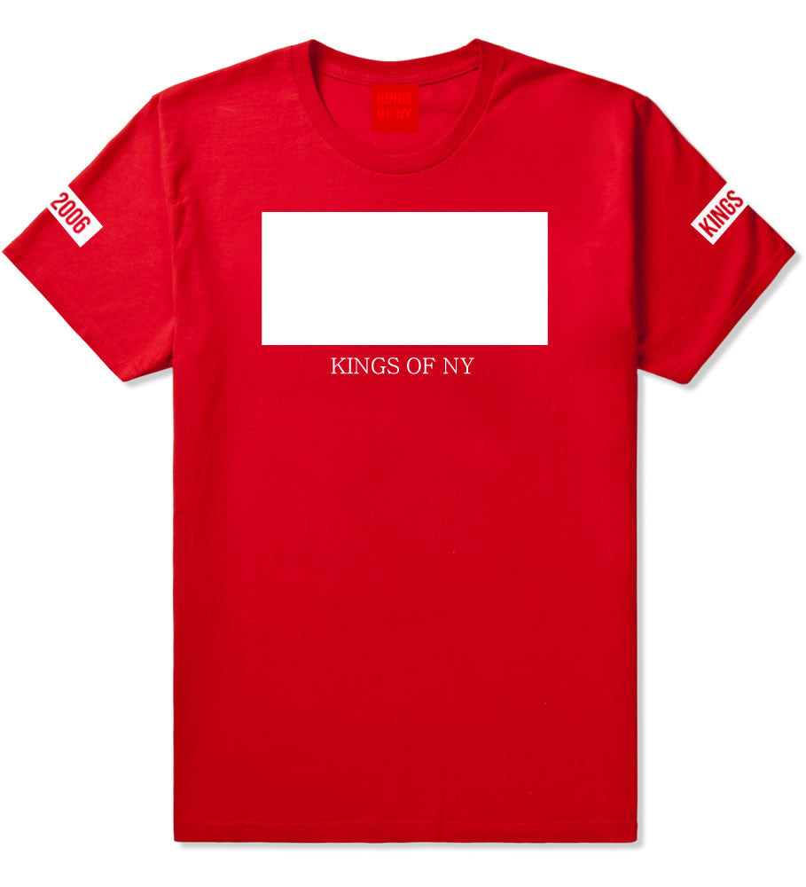 White Box T-Shirt in Red by Kings Of NY
